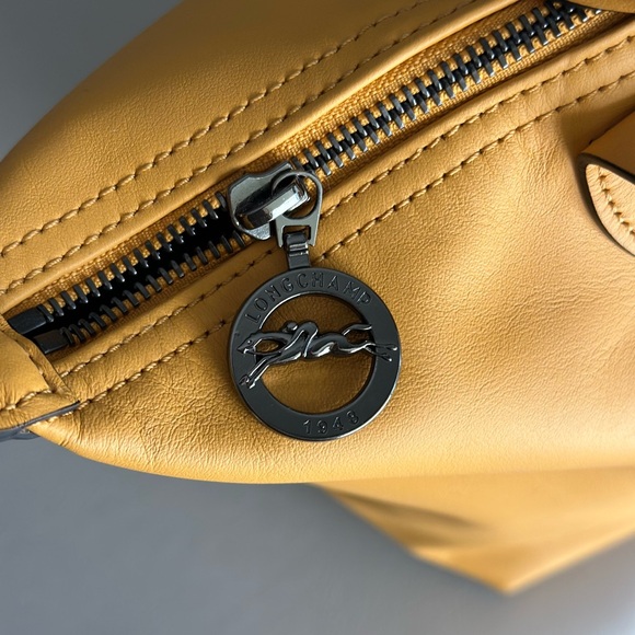 Longchamp - LE PLIAGE XTRA M TOTE BAG - Apricot - Leather - Excellent Condition - Picture 3 of 6